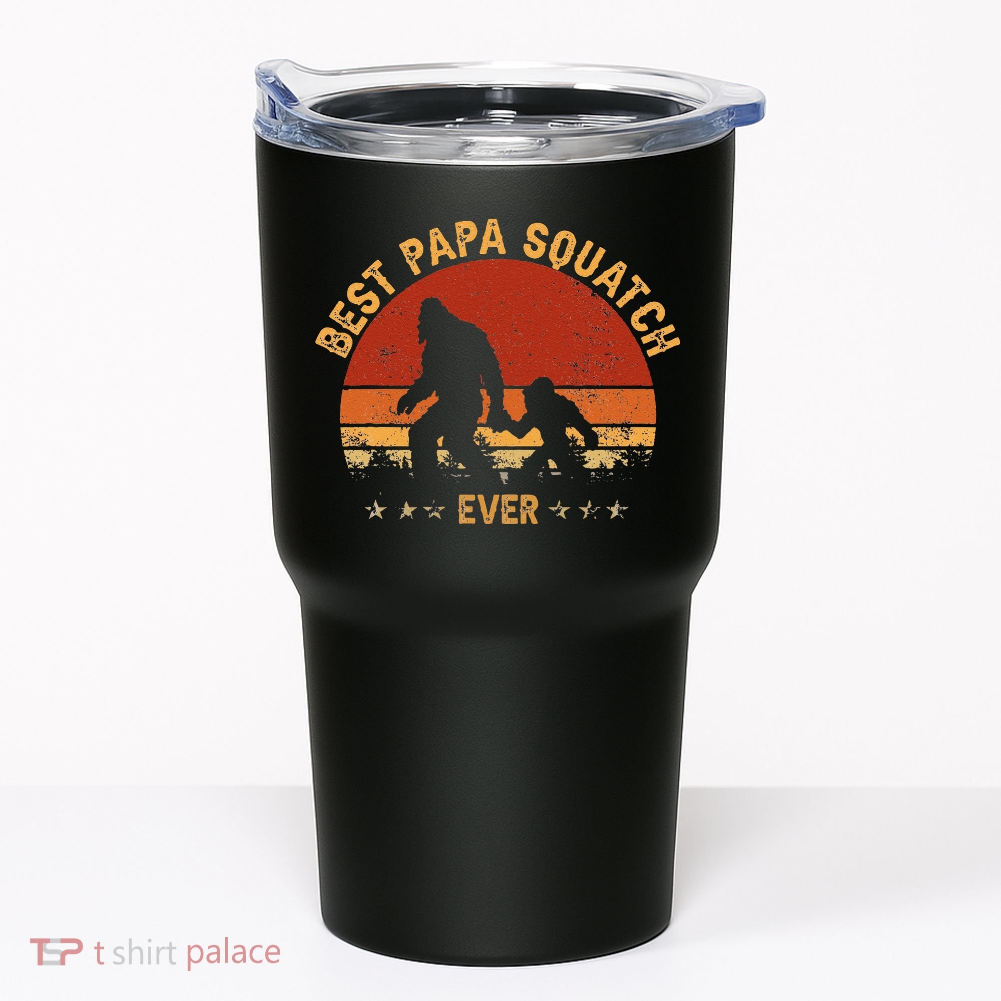 Sasquatch Dad Best Papa Squatch Ever Bigfoot Dad Fathers Day Tumbler