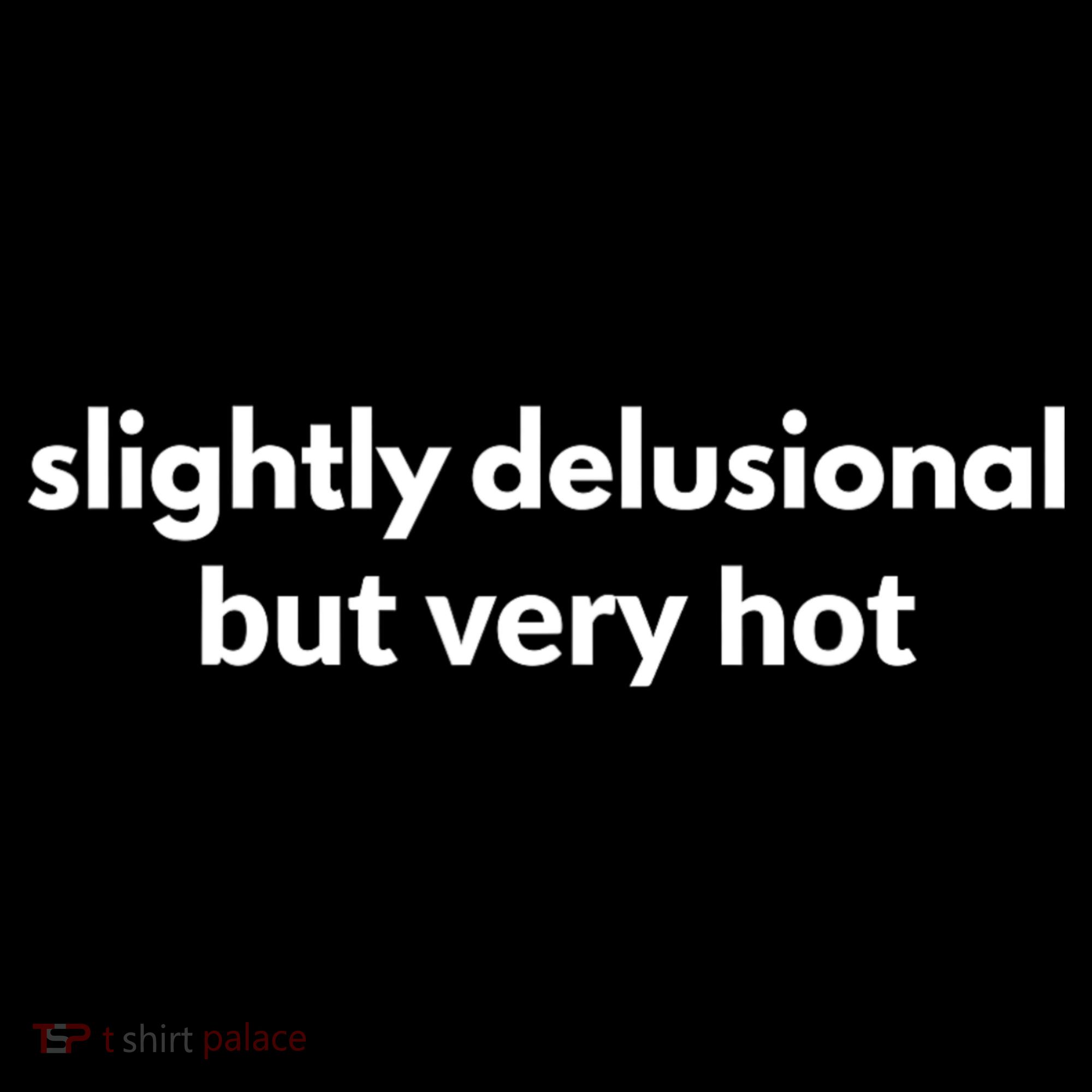 Slightly Delusional But Very Hot Funny Saying Long Sleeve Shirt