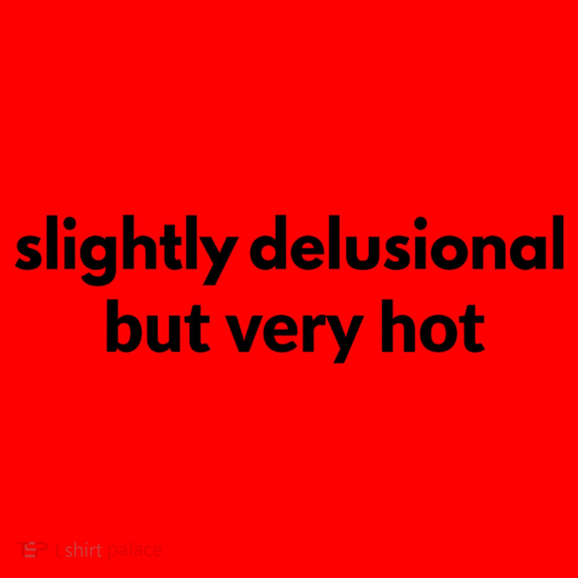 Slightly Delusional But Very Hot Funny Saying Santa Hat