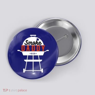 Smoky Daddy Bbq Grill Party Present Gift Button