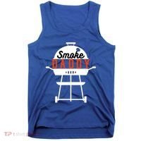 Smoky Daddy Bbq Grill Party Present Gift Tank Top thumb 0