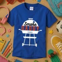 Smoky Daddy Bbq Grill Party Present Gift Kids T-Shirt thumb 3