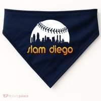 Slam Diego Baseball Fan USA-Made Doggie Bandana thumb 0
