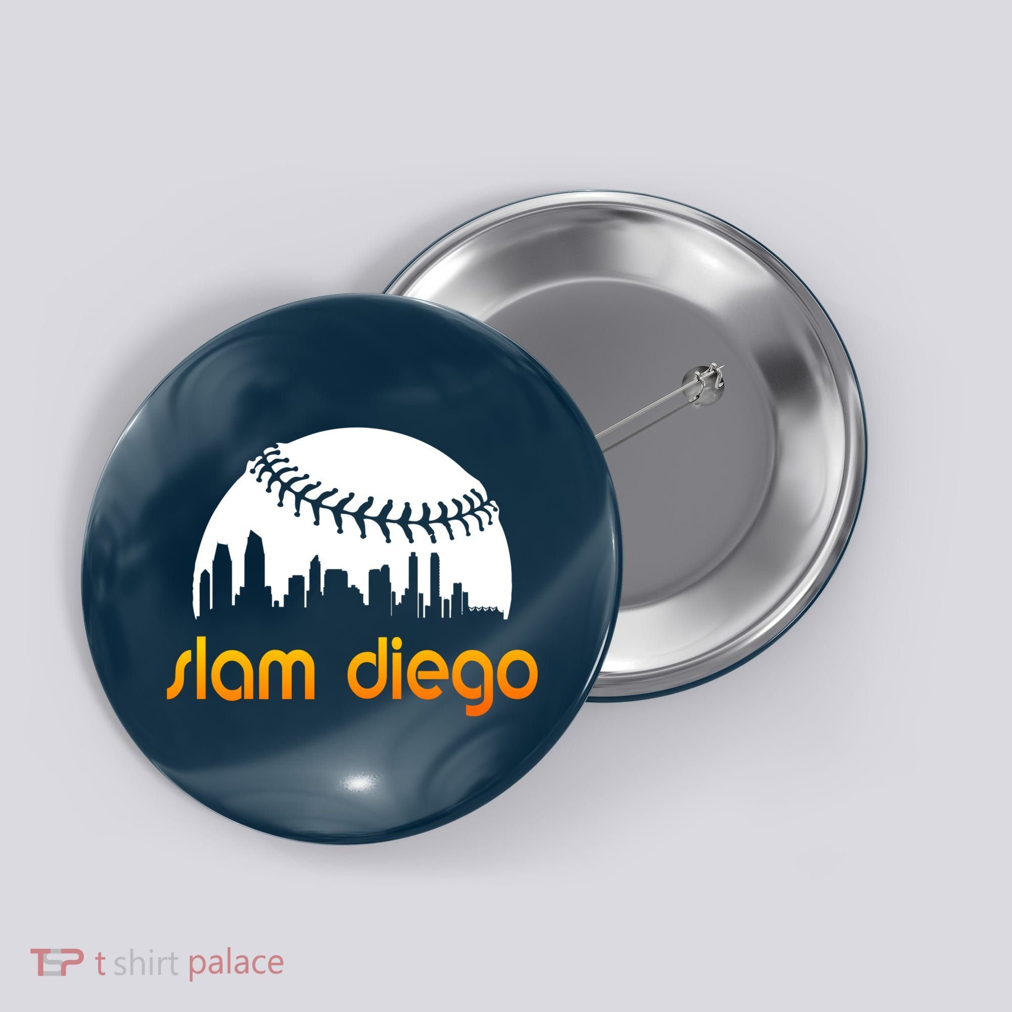 Slam Diego Baseball Fan Button