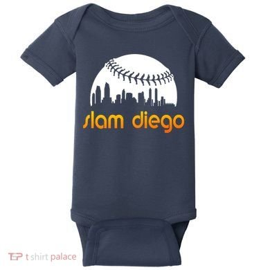 Slam Diego Baseball Fan Baby Bodysuit