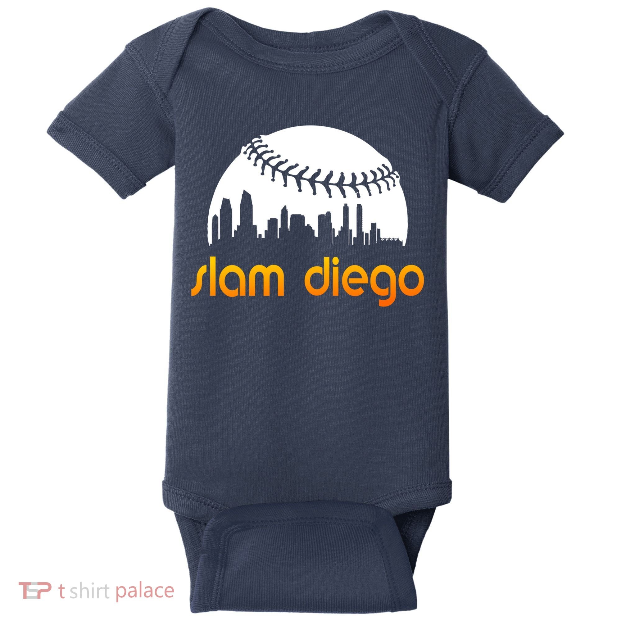 Slam Diego Baseball Fan Baby Bodysuit