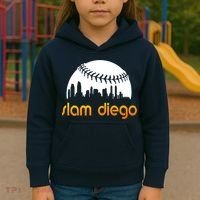 Slam Diego Baseball Fan Kids Hoodie thumb 3