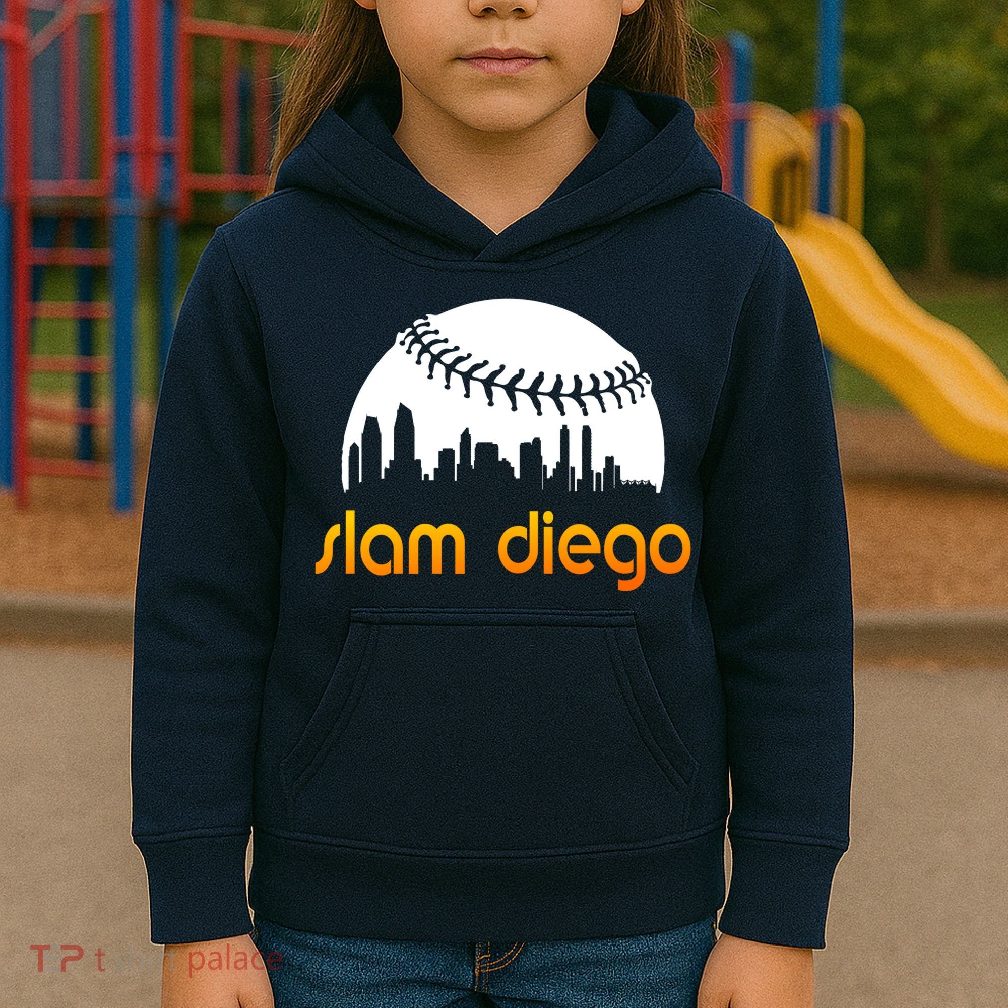 Slam Diego Baseball Fan Kids Hoodie