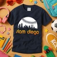 Slam Diego Baseball Fan Kids T-Shirt thumb 3
