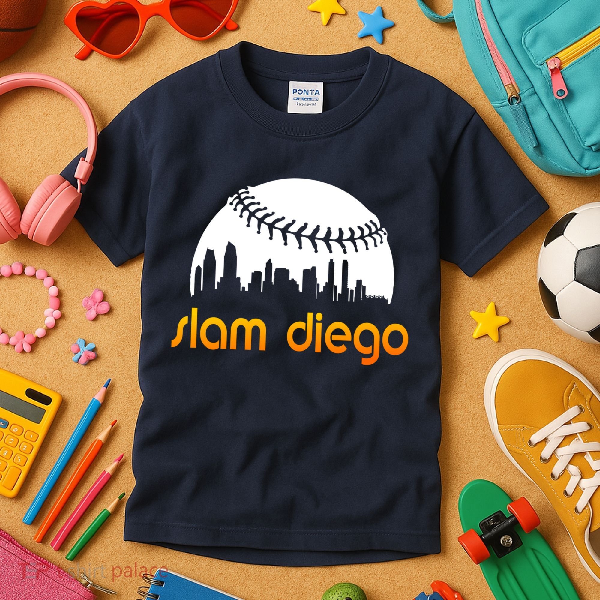 Slam Diego Baseball Fan Kids T-Shirt