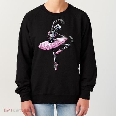 Skeleton Dancing Ballet Lovers Spooky Halloween Dancer Women's Sweatshirt