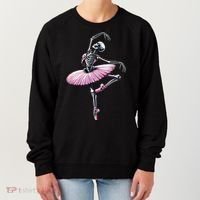 Skeleton Dancing Ballet Lovers Spooky Halloween Dancer Women's Sweatshirt thumb 0