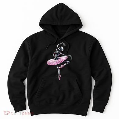 Skeleton Dancing Ballet Lovers Spooky Halloween Dancer Hoodie