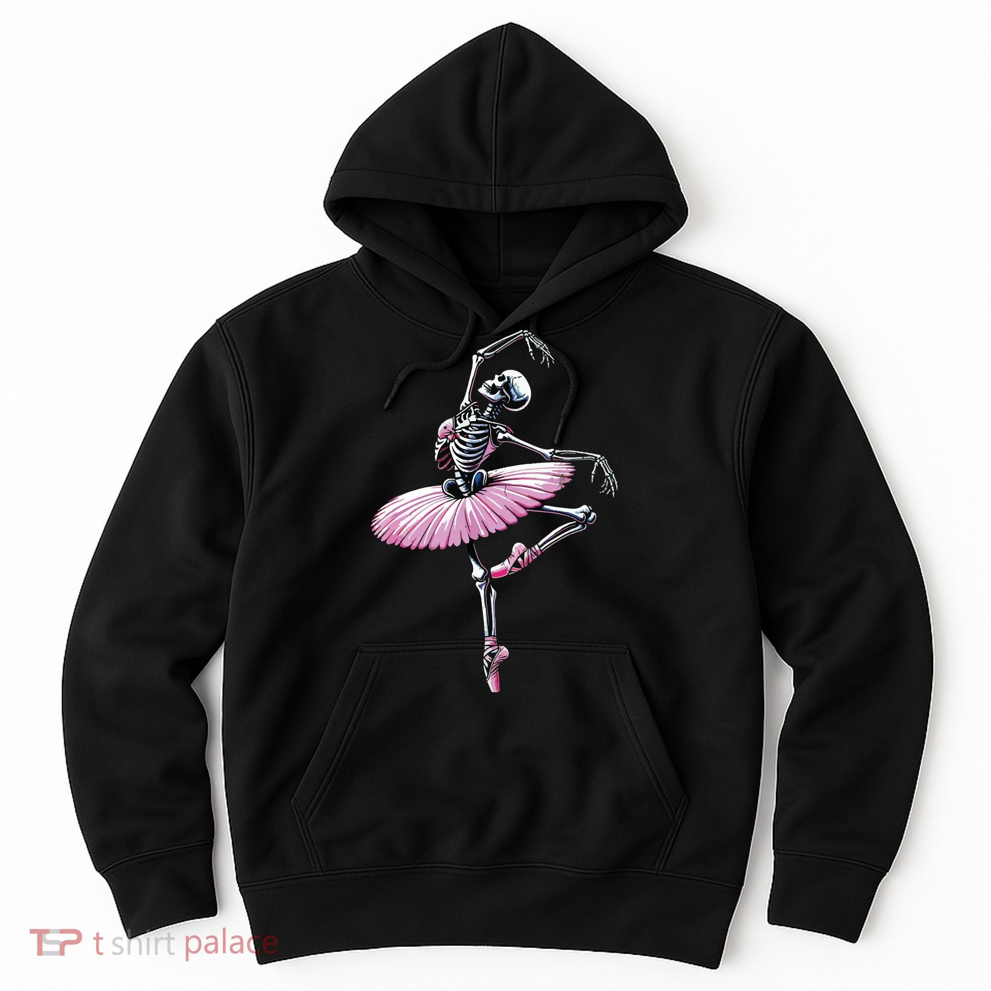 Skeleton Dancing Ballet Lovers Spooky Halloween Dancer Hoodie