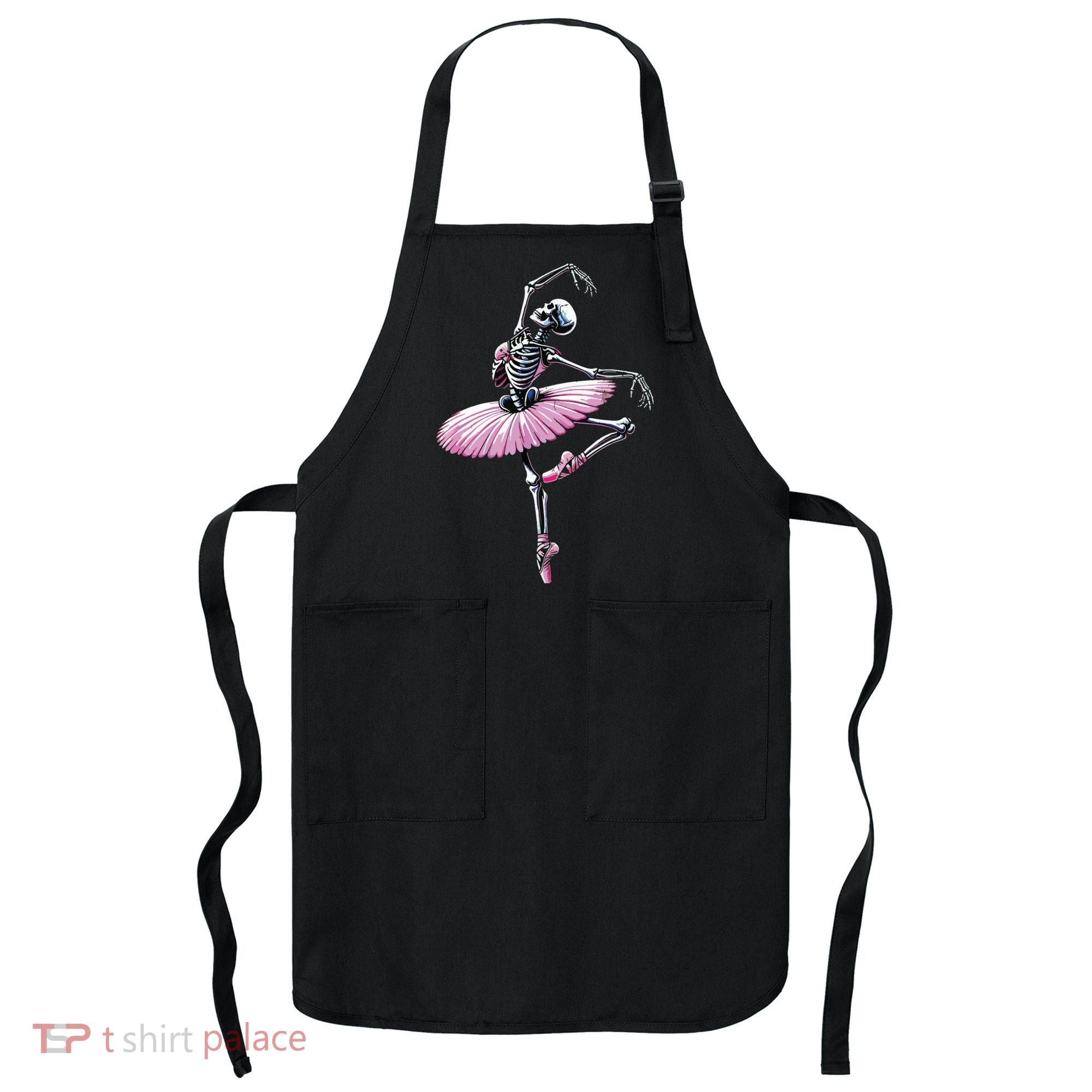 Skeleton Dancing Ballet Lovers Spooky Halloween Dancer Apron