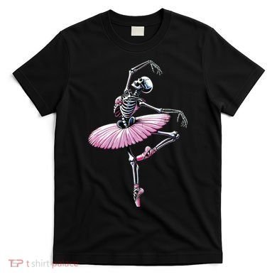 Skeleton Dancing Ballet Lovers Spooky Halloween Dancer T-Shirt