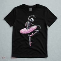 Skeleton Dancing Ballet Lovers Spooky Halloween Dancer T-Shirt thumb 5