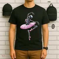 Skeleton Dancing Ballet Lovers Spooky Halloween Dancer T-Shirt thumb 6