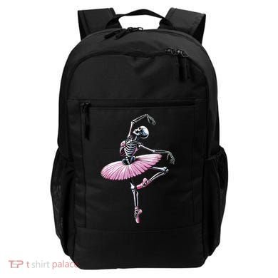Skeleton Dancing Ballet Lovers Spooky Halloween Dancer Backpack