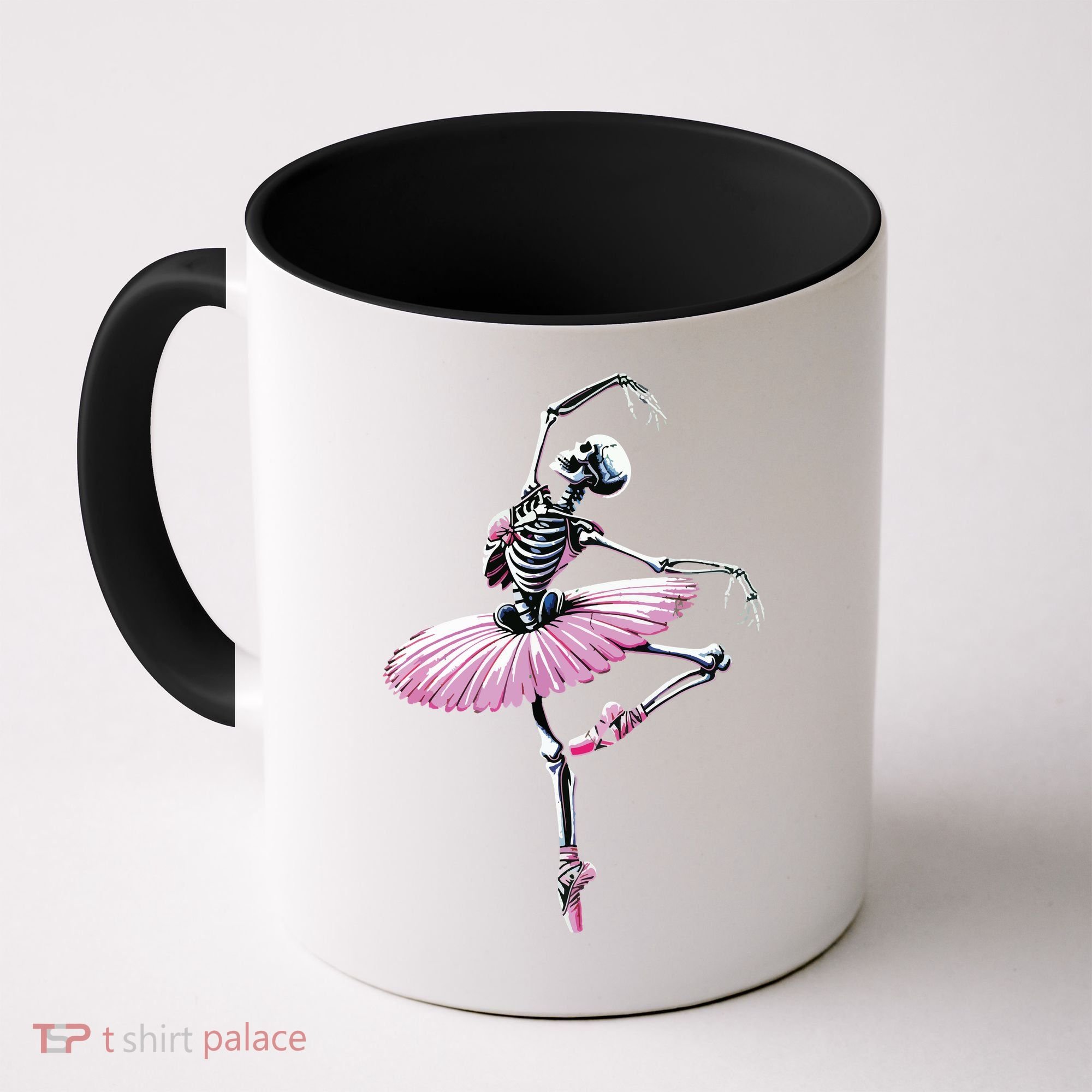 Skeleton Dancing Ballet Lovers Spooky Halloween Dancer Coffee Mug