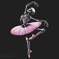 Skeleton Dancing Ballet Lovers Spooky Halloween Dancer Beanie thumb 2
