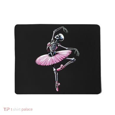 Skeleton Dancing Ballet Lovers Spooky Halloween Dancer Mousepad