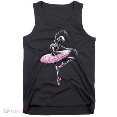 Skeleton Dancing Ballet Lovers Spooky Halloween Dancer Tank Top