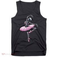 Skeleton Dancing Ballet Lovers Spooky Halloween Dancer Tank Top thumb 0