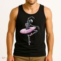Skeleton Dancing Ballet Lovers Spooky Halloween Dancer Tank Top thumb 3