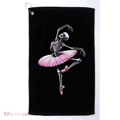 Skeleton Dancing Ballet Lovers Spooky Halloween Dancer Golf Towel