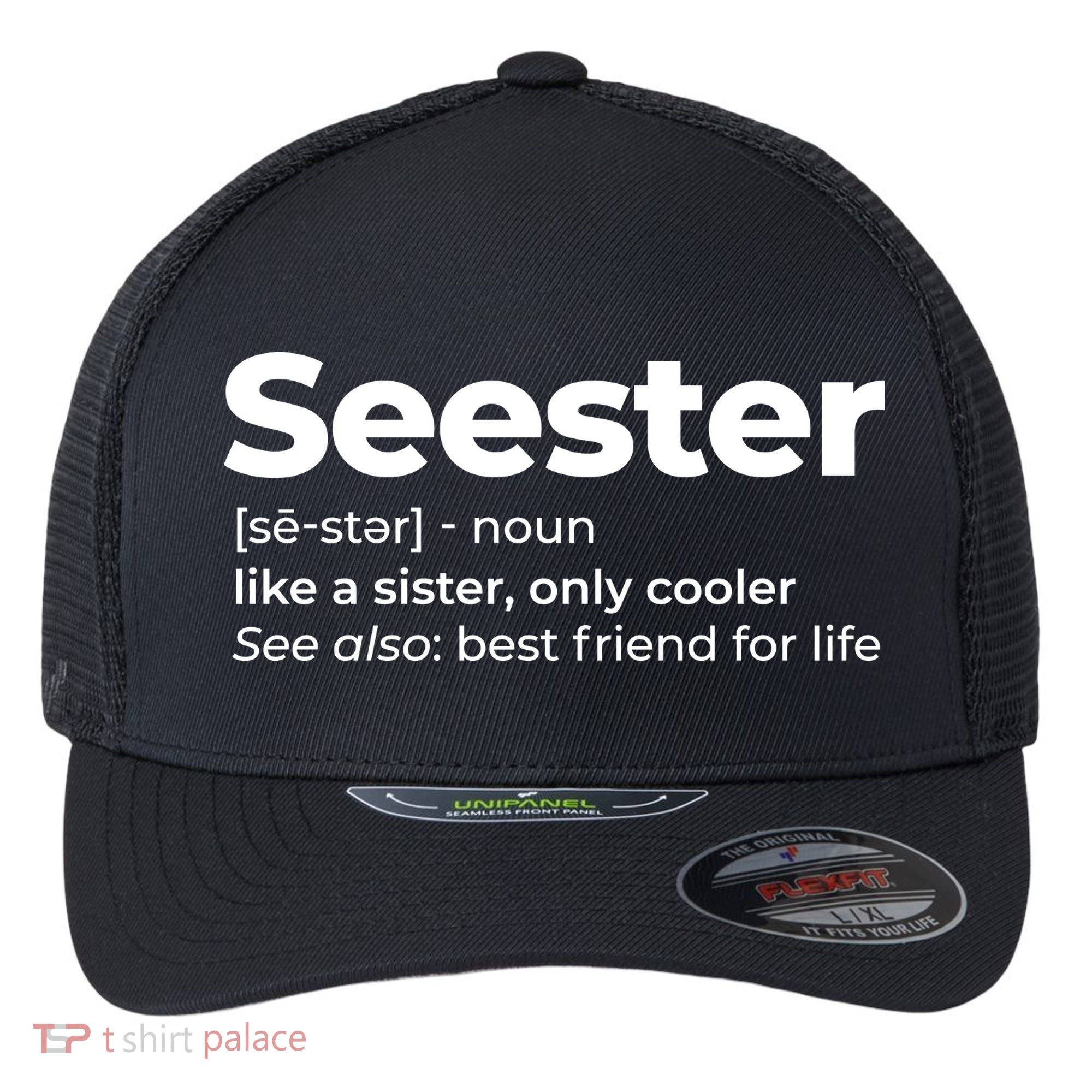Seester Definition Best Friend For Life Flexfit Unipanel Trucker Cap