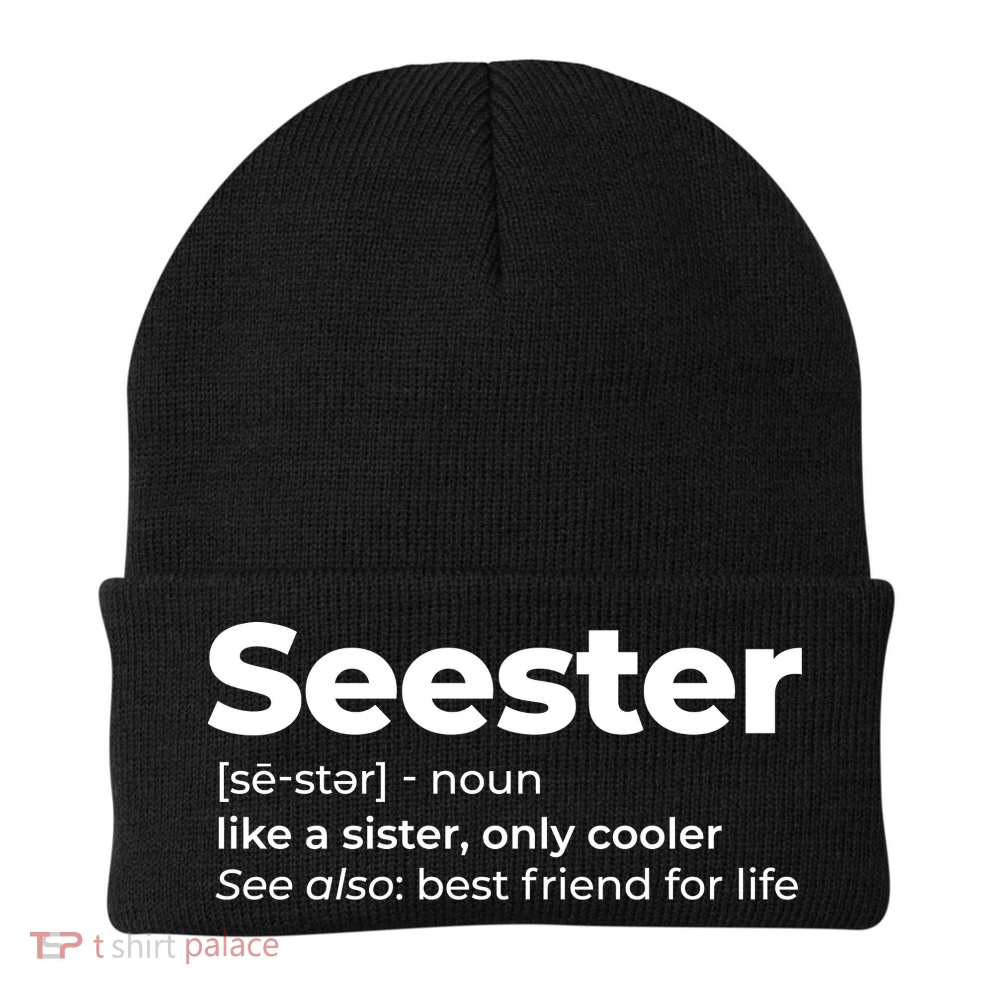 Seester Definition Best Friend For Life Beanie