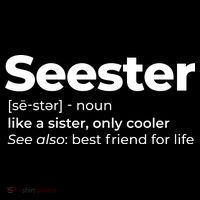 Seester Definition Best Friend For Life Women's Hoodie thumb 2