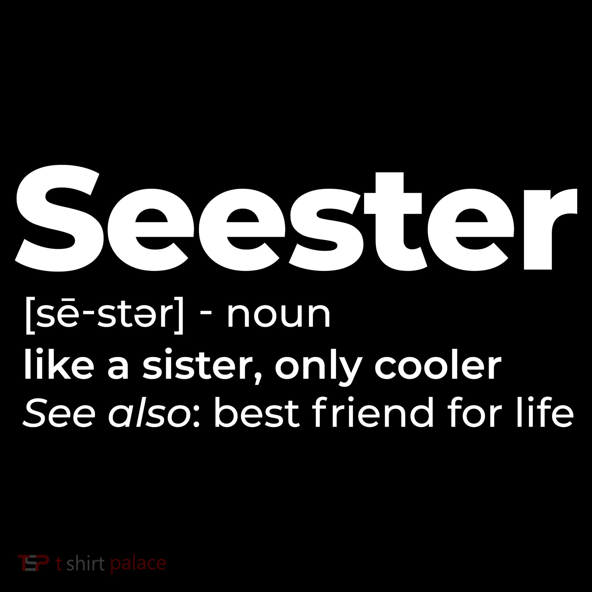 Seester Definition Best Friend For Life Women's Hoodie