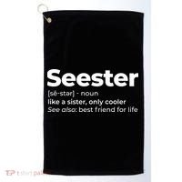 Seester Definition Best Friend For Life Golf Towel thumb 0