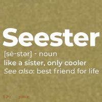 Seester Definition Best Friend For Life Garment-Dyed Women's Muscle Tee thumb 6