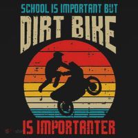 School Dirt Bike Importanter Funny Motocross Biker Boys Kids Women's Tank Top thumb 5