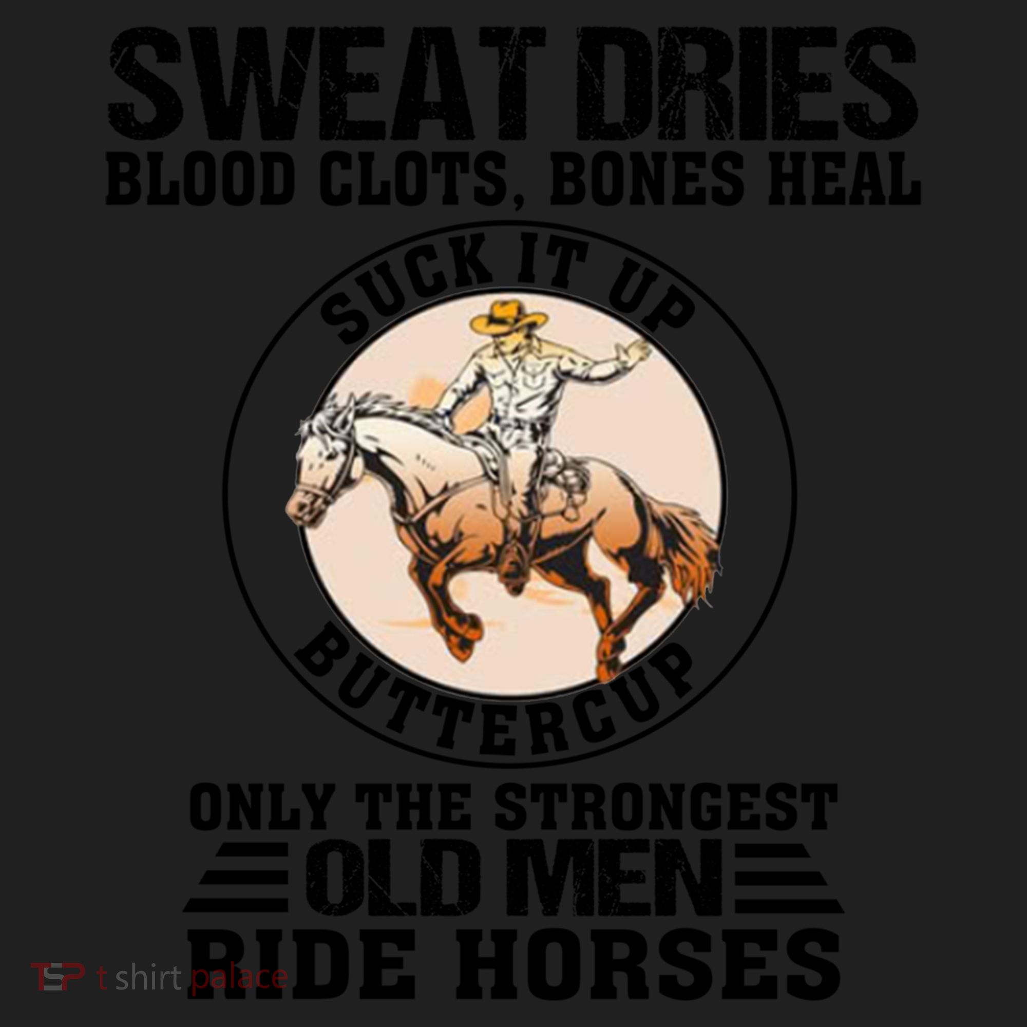 Sweat Dries Blood Clots Bones Heal Western Cow Horse Gift Beanie