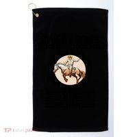 Sweat Dries Blood Clots Bones Heal Western Cow Horse Gift Golf Towel thumb 0