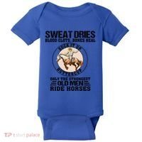Sweat Dries Blood Clots Bones Heal Western Cow Horse Gift Baby Bodysuit thumb 0