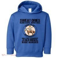 Sweat Dries Blood Clots Bones Heal Western Cow Horse Gift Toddler Hoodie thumb 0