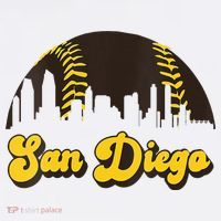 San Diego Baseball Vintage Skyline Cool Retro SD Jersey T-Shirt thumb 7