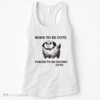Silly Dogs Born To Be Cute Forced To Be Chubby Cute Women's Tank Top thumb 0