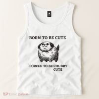 Silly Dogs Born To Be Cute Forced To Be Chubby Cute Tank Top thumb 2