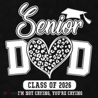 Senior Dad Class Of 2026 Senior Dada 26 Graduation Leopard Ladies PosiCharge Tri-Blend Wicking Tank thumb 2