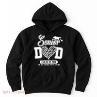 Senior Dad Class Of 2026 Senior Dada 26 Graduation Leopard Hoodie thumb 0