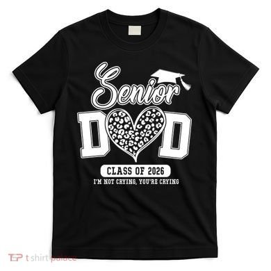 Senior Dad Class Of 2026 Senior Dada 26 Graduation Leopard T-Shirt