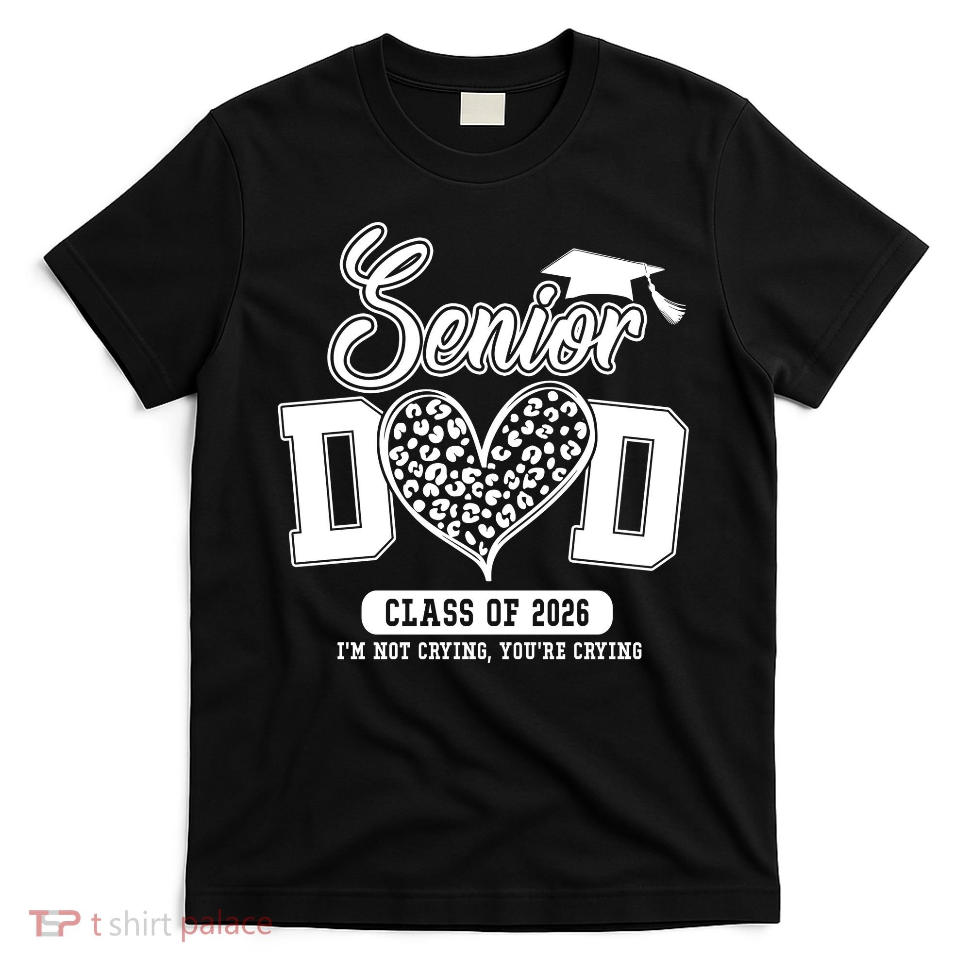 Senior Dad Class Of 2026 Senior Dada 26 Graduation Leopard T-Shirt