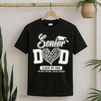 Senior Dad Class Of 2026 Senior Dada 26 Graduation Leopard T-Shirt thumb 2