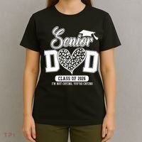 Senior Dad Class Of 2026 Senior Dada 26 Graduation Leopard T-Shirt thumb 4